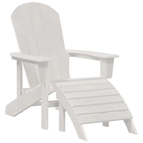 vidaXL Adirondack-Stuhl Weiß 82 x 74 x 92 cm HDPE 42006629 günstig online kaufen