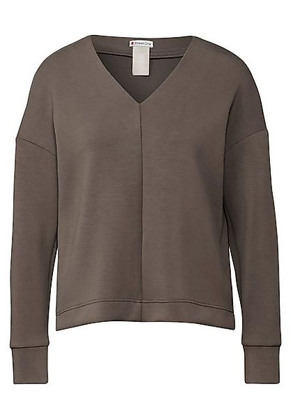 STREET ONE V-Shirt Silk-Look Shirt (1-tlg) günstig online kaufen