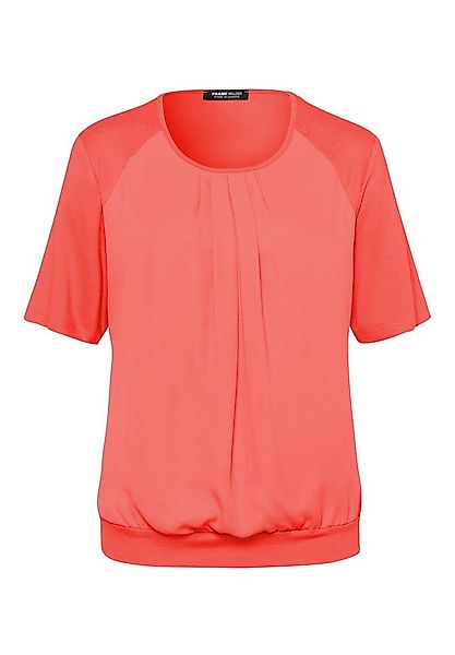 FRANK WALDER T-Shirt im Materialmix günstig online kaufen