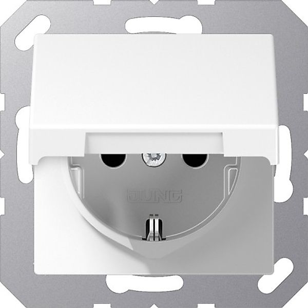 Jung SCHUKO-Steckdose 16A 250V Klappdeckel A 1520 KIKL WW - A1520KIKLWW günstig online kaufen
