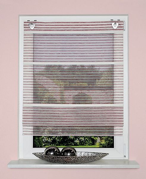 HOME WOHNIDEEN Raffrollo JÖRG, mit Ösen, ohne Bohren, freihängend, Magnetro günstig online kaufen