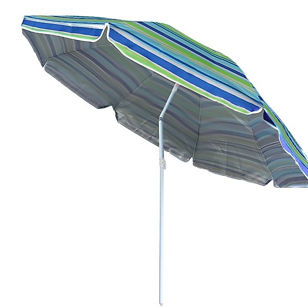ELLUG Sonnenschirm gestreifter Sonnenschirm UV-Schutz UPF günstig online kaufen