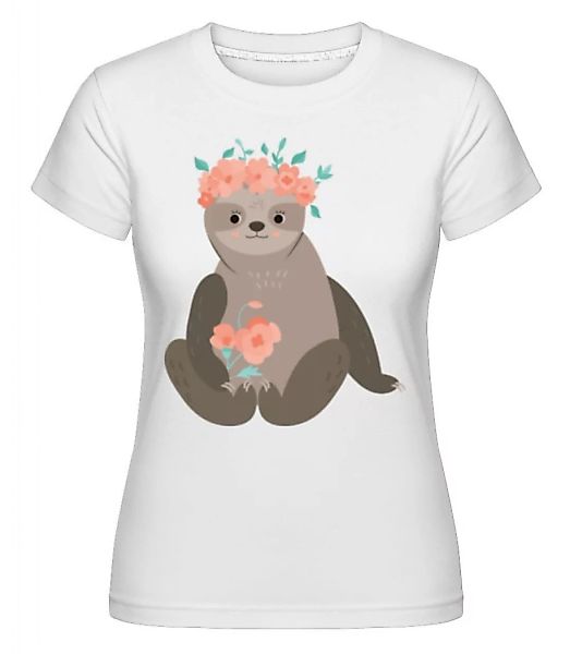 Faultier Mit Blumen · Shirtinator Frauen T-Shirt günstig online kaufen