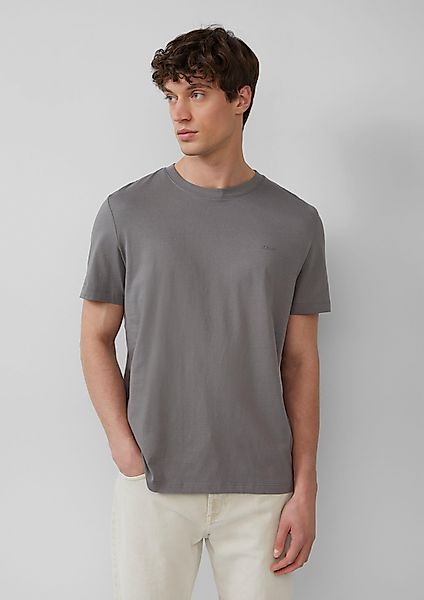 s.Oliver Kurzarmshirt Baumwoll-T-Shirt mit Logo-Print Logo günstig online kaufen