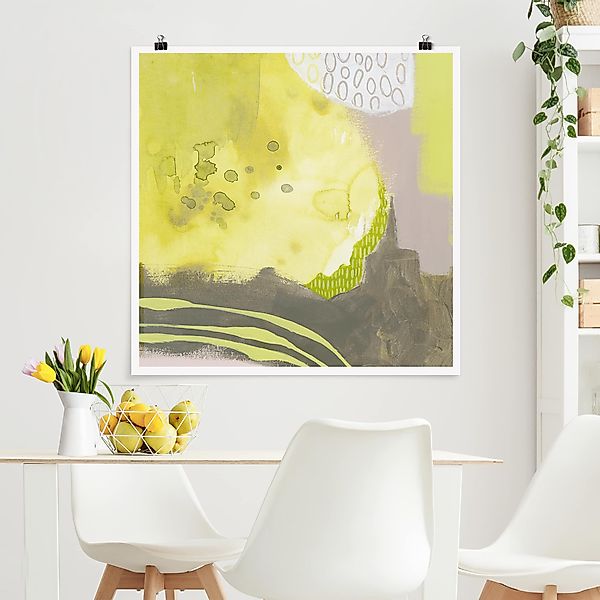 Poster - Quadrat Sonnenflecken II günstig online kaufen