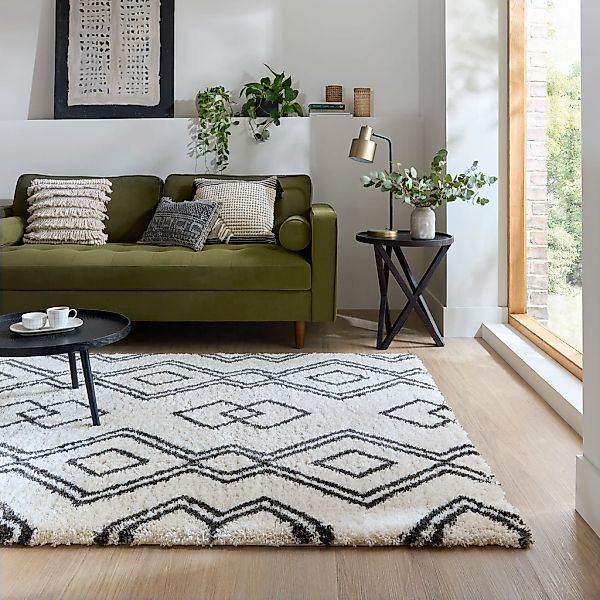 FLAIR RUGS Hochflor-Teppich "ATLAS" rechteckig 40 mm Höhe Berber Teppich günstig online kaufen