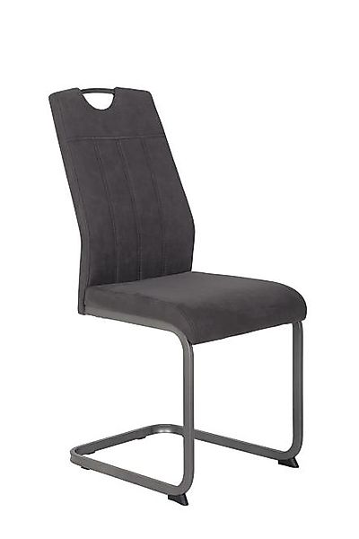 Schwingstuhl 1 Stück Metall grau Vintage anthrazit günstig online kaufen