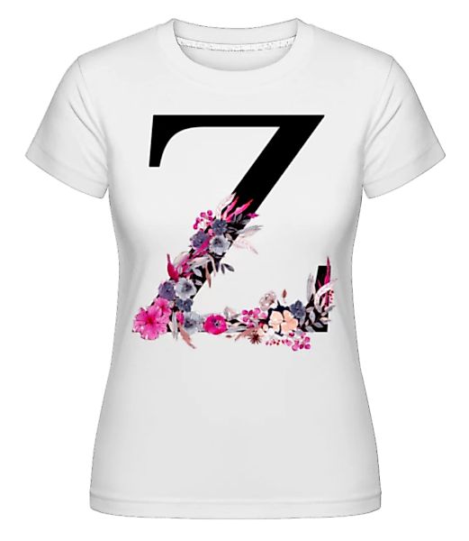 Blumen Initiale Z · Shirtinator Frauen T-Shirt günstig online kaufen