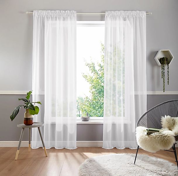 OTTO home Gardine "Ari" Multifunktionsband 1 Stk. tlg. Bestseller mit 4,5-S günstig online kaufen