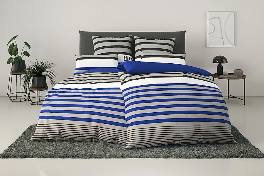 H.I.S Bettwäsche "Majoran" 2 tlg. gestreifte Bettwäsche in verschiedenen Qu günstig online kaufen