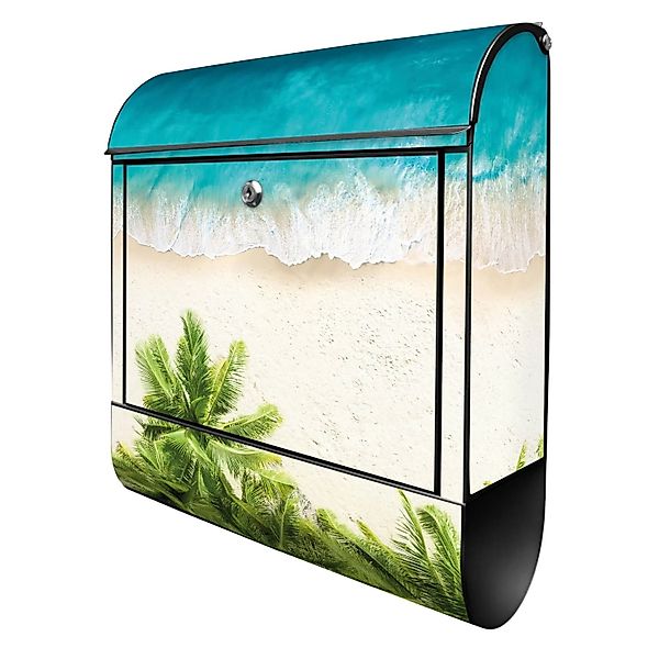 Banjado Design Briefkasten Schwarz Pulverbeschichtet 39x47x14cm 2 Schlüssel günstig online kaufen