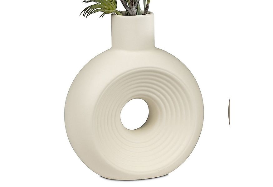 formano Dekovase Vanilla, Farbe: creme, Motiv: Relief günstig online kaufen