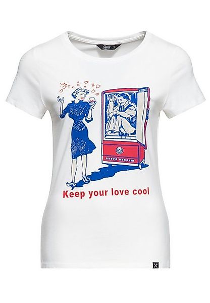 QueenKerosin Print-Shirt Keep Your Love Cool günstig online kaufen