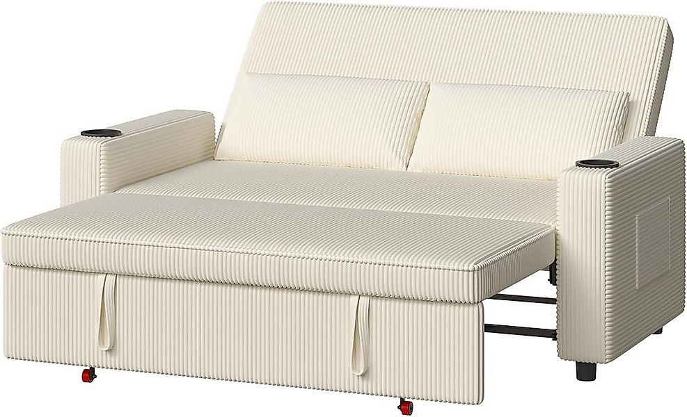 GUNJI Sofa Mit Bettfunktion, mit ausziehbarer sofas wohnzimmer, Hochwertige günstig online kaufen