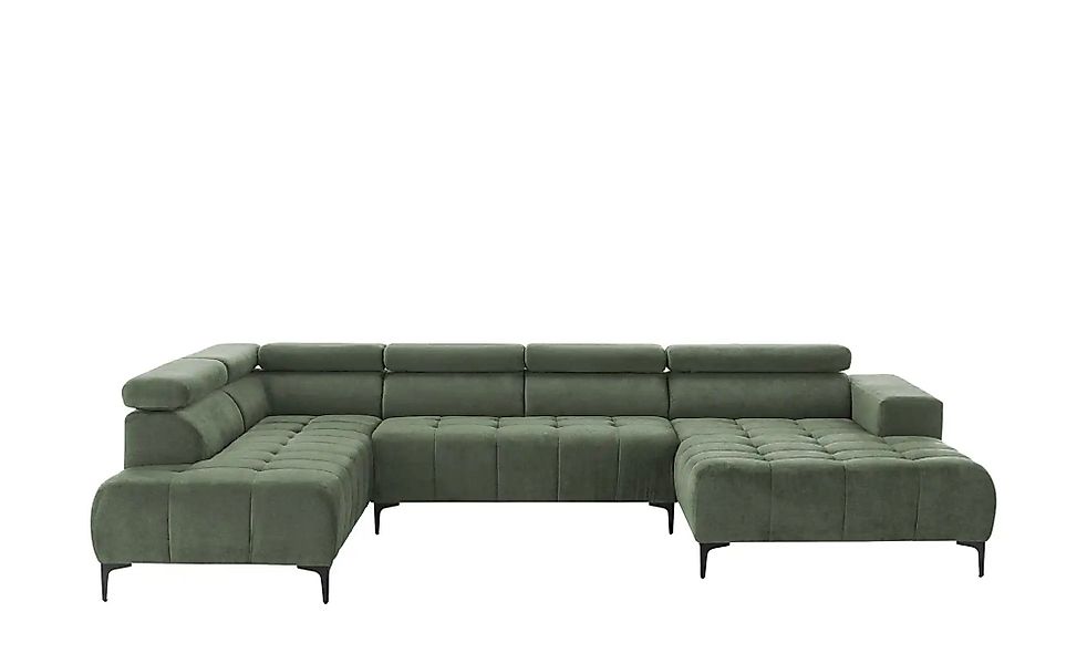 switch Wohnlandschaft  Caro ¦ grün ¦ Maße (cm): B: 350 H: 81 T: 214.0 Polst günstig online kaufen