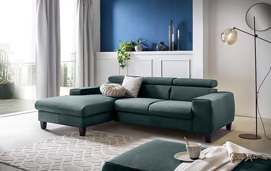 COTTA Ecksofa Morven L-Form mit Kopfteilverstellung, günstig online kaufen