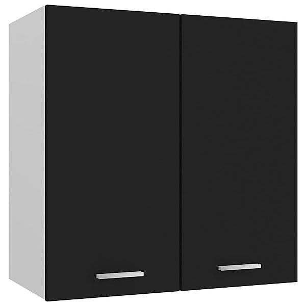 vidaXL Hängeschrank Wandhängeschrank Schwarz 60x31x60 cm Holzwerkstoff günstig online kaufen