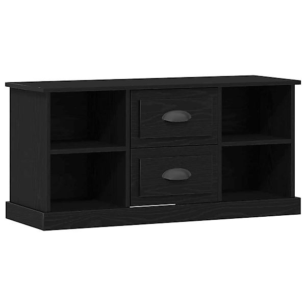 vidaXL TV-Schrank Schwarz Eichen-Optik 99,5 x 35,5 x 48 cm 881380 günstig online kaufen