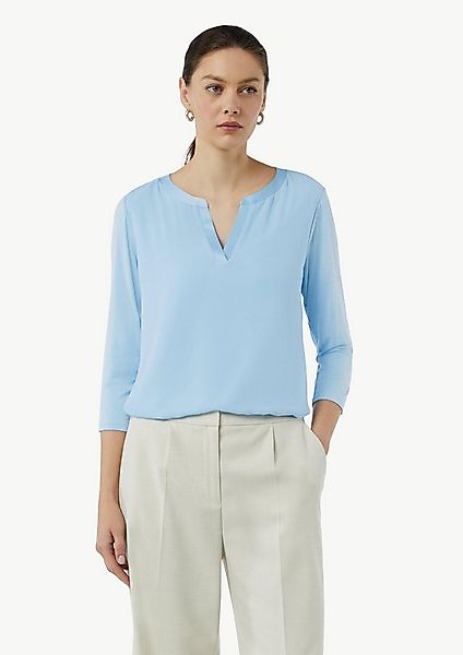 comma 3/4-Arm-Shirt T-Shirt Jersey-Shirt im Farbricmix mit 3/4-Ärmeln günstig online kaufen