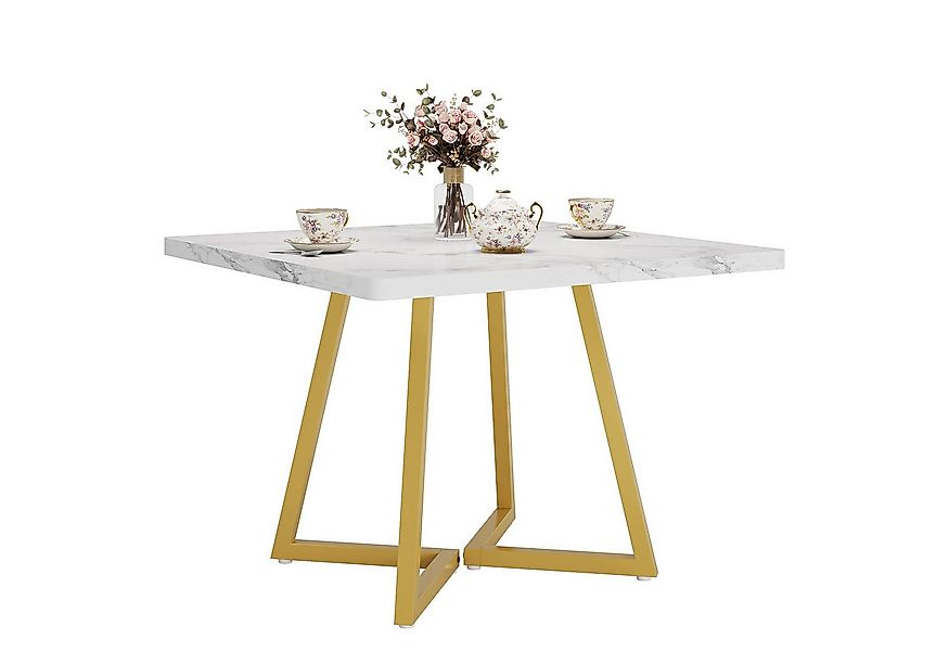 Tribesigns Esstisch küchentisch für 4 Personen, Braun 80 x 80 cm günstig online kaufen