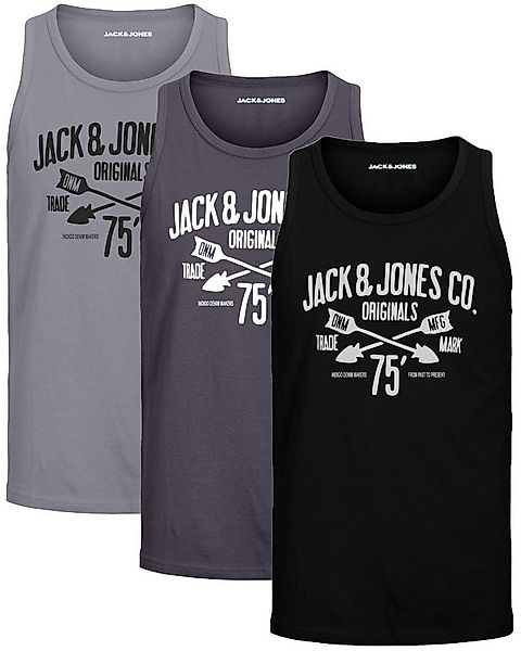 Jack & Jones Tanktop Bequemes Slimfit Shirt mit Printdruck (3er-Pack) mit P günstig online kaufen
