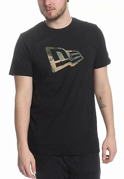 New Era T-Shirt New Era T-Shirt Herren NE FLAG CAMO INFLILL Schwarz günstig online kaufen