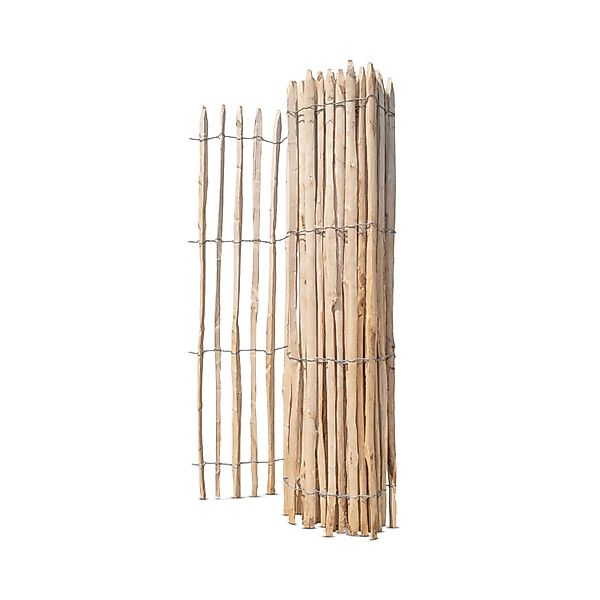 Stiltreu Französischer Premium Staketenzaun Kastanie 500 cm x 175 cm Latten günstig online kaufen