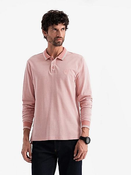 OMBRE Langarm-Poloshirt Herren-Polo-Langarm günstig online kaufen