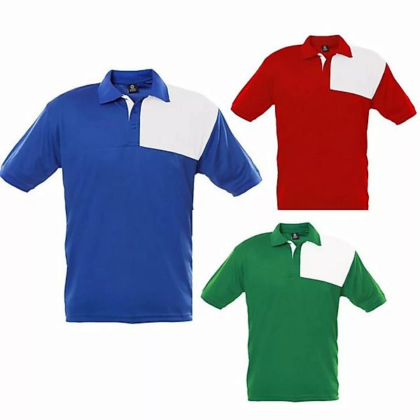Poloshirt Geco Polo Shirt Kusi Sportshirt Fußball zweifarbig günstig online kaufen