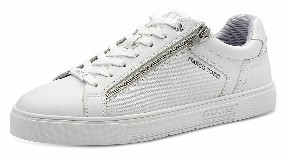 MARCO TOZZI Sneaker, Freizeitschuh, Halbschuh, Schnürschuh mit seitlicher L günstig online kaufen