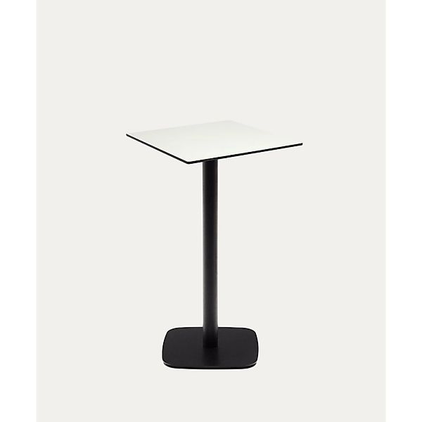 Natur24 Outdoor- Tisch Dina 60 x 97 x 60 cm Stahl, Phenolplatte schwarz, we günstig online kaufen