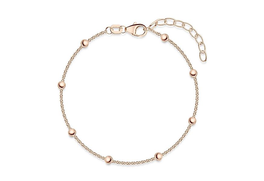Materia Armband Kugelarmband vergoldet SA-88-Roségold, 925 Sterling Silber, günstig online kaufen