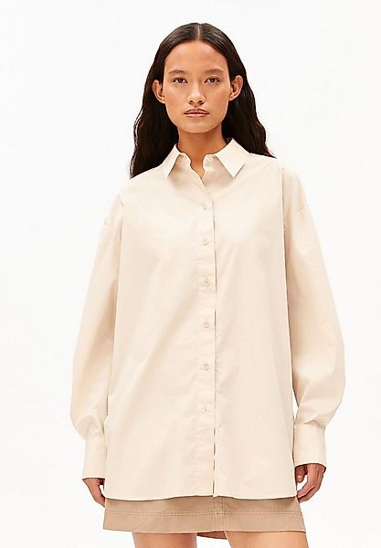 Armedangels Langarmbluse BARREL SLEEVE POPLIN Bluse aus Bio-Baumwolle Overs günstig online kaufen
