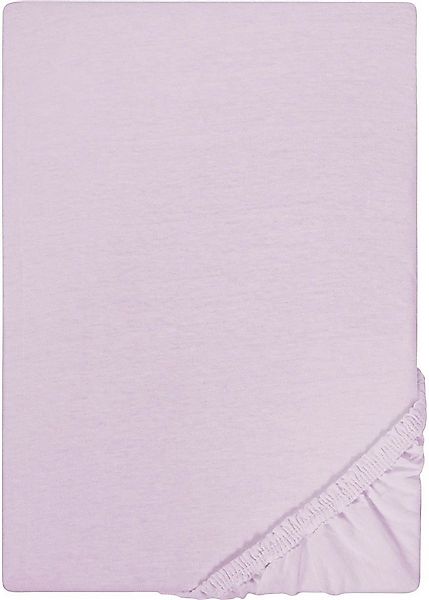 Biberna Spannbettlaken Leila, Jersey, Gummizug: rundum, (1 Stück), Bettlake günstig online kaufen