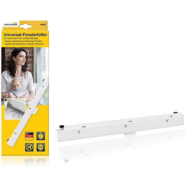 SCHELLENBERG Fensterfalzlüfter Universal-Fensterlüfter für gesünderes Raumk günstig online kaufen