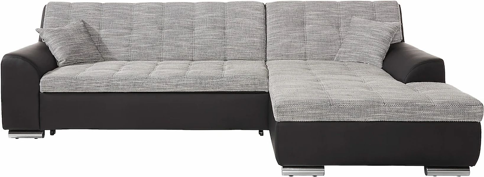 DOMO collection Ecksofa Treviso, wahlweise mit Bettfunktion, incl. Zierkiss günstig online kaufen