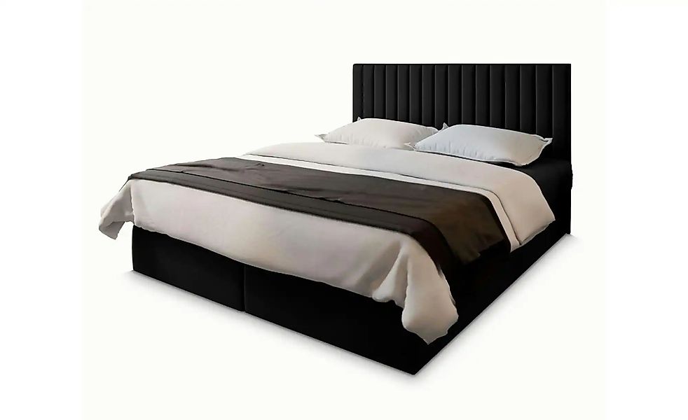 MASSENO Boxbett mit Bettkasten Bresel ¦ schwarz ¦ Maße (cm): B: 140 H: 98 B günstig online kaufen
