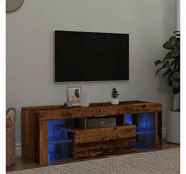 vidaXL Schrankmodule TV-Schrank mit LED Altholz-Optik 120x36,5x40 cm Holzwe günstig online kaufen