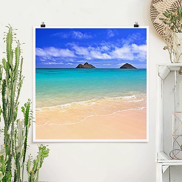 Poster - Quadrat Paradise Beach günstig online kaufen