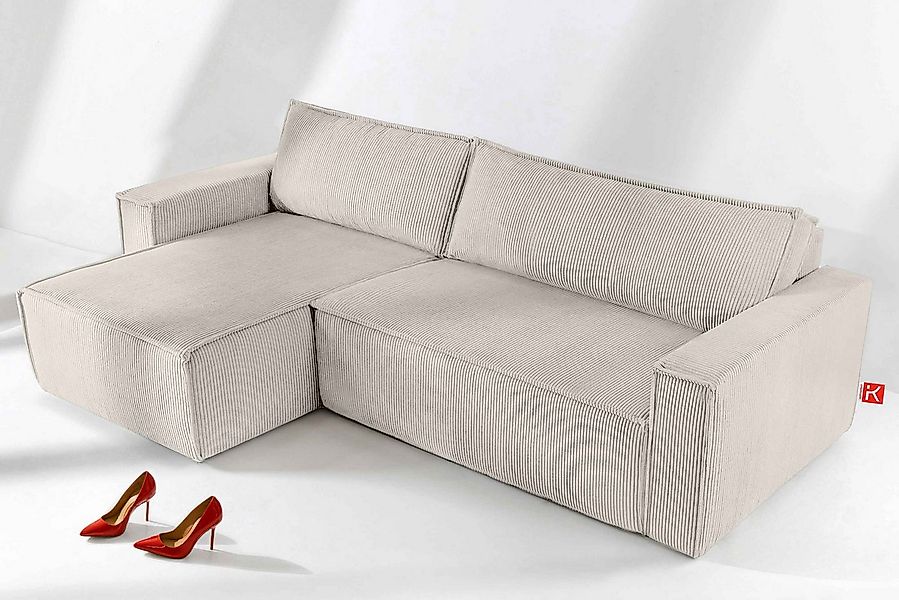 KONSIMO® Ecksofa NAPI Universal-Ecksofa links oder rechts, mit Schlaffunkti günstig online kaufen