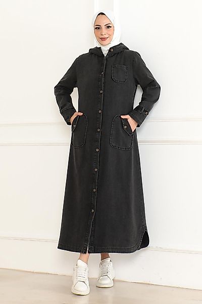 MODAMİHRAM Winterjacke Kapuzen-Denimjacke Dunkelblau 19230 günstig online kaufen