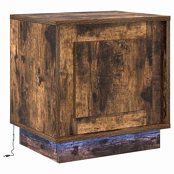 vidaXL Nachttisch Geräucherte Eiche 44 x 34,5 x 45 cm Holzwerkstoff 869570 günstig online kaufen