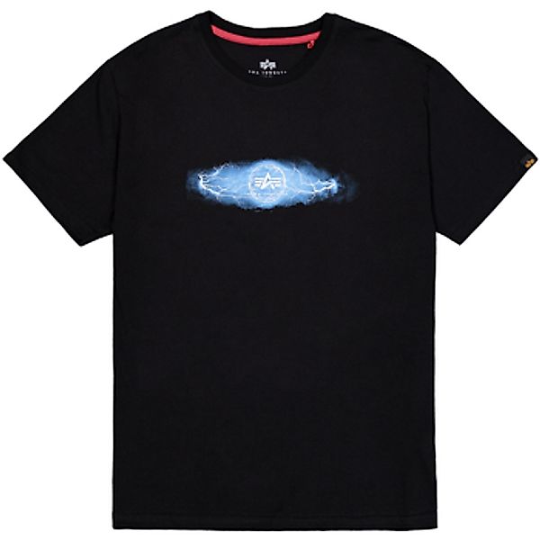Alpha  T-Shirts & Poloshirts Lightning T - black/blue günstig online kaufen