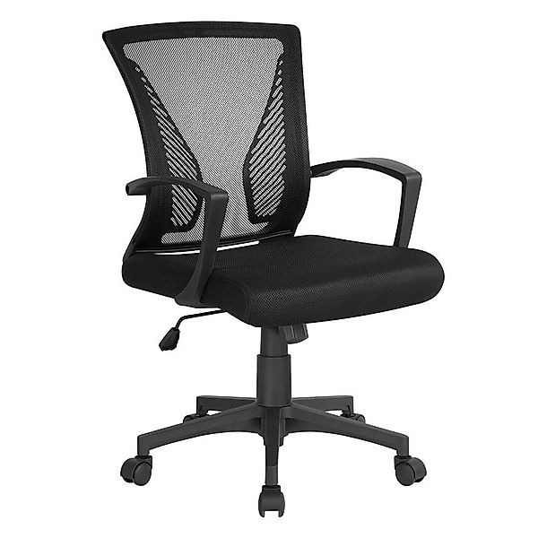 Yaheetech Bürostuhl Höhenverstellbarer Chefsessel Ergonomischer Drehstuhl, günstig online kaufen