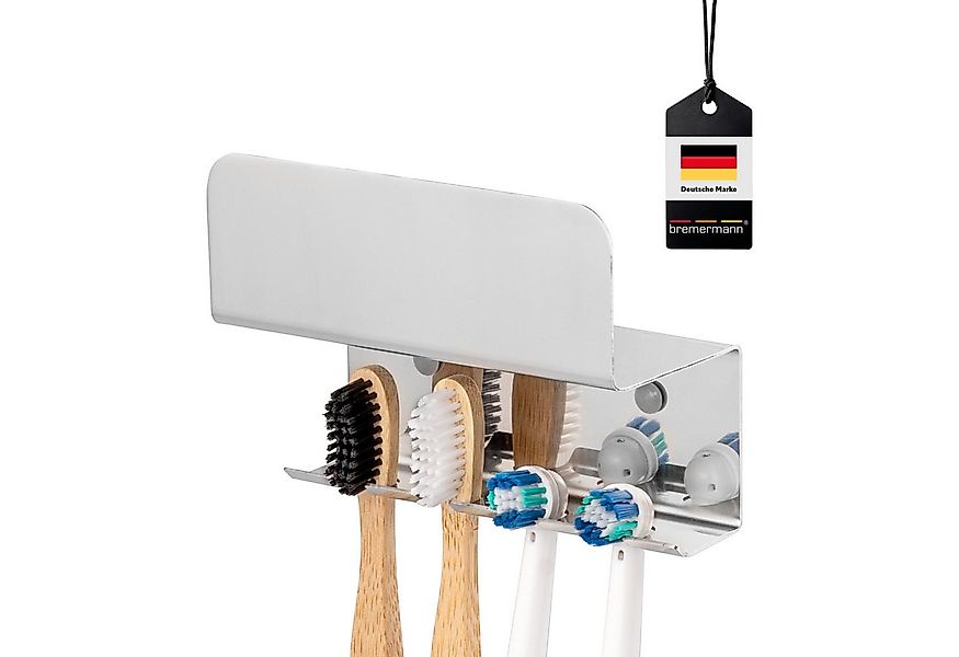 bremermann Zahnputzbecher Zahnbürstenhalter PUREZZA zum Kleben oder Bohren, günstig online kaufen