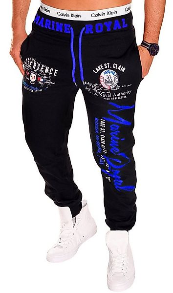 Jaylvis Jogginghose Herren Trainingshose Sport Hose Camouflage Uni Marine R günstig online kaufen
