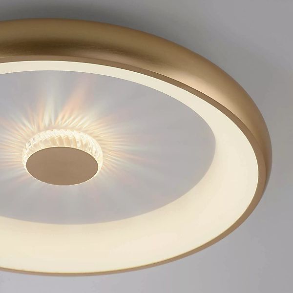 LED-Deckenleuchte Vertigo, CCT, Ø 61,5 cm, messing günstig online kaufen
