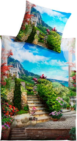KiNZLER Bettwäsche "Trentino" 2 Stk. tlg. aus Baumwoll-Renforcé günstig online kaufen