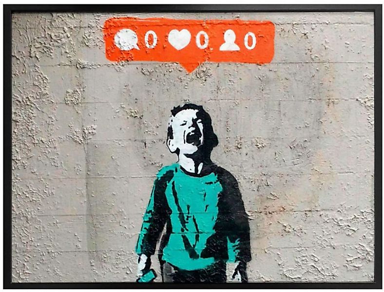 Wall-Art Poster "Graffiti Bilder Nobody likes me", Schriftzug, (1 St.) günstig online kaufen