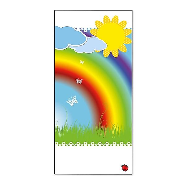 Banjado Magnettafel 37x78cm Magnetwand  Schwarz Aus Metall Magnetpinnwand P günstig online kaufen